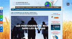 Desktop Screenshot of nouvellepentecote.org